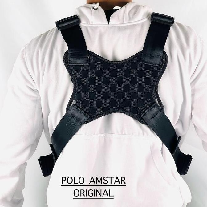 Sale Polo Amstar Tas Selempang Dada Pria Tas Rompi Tactical Kulit Pu Lether