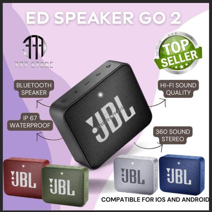 Speaker JBL GO2 GO 2 Wireless Bluetooth Portable Spiker Extra Bass Audio Speakers Bergaransi LM