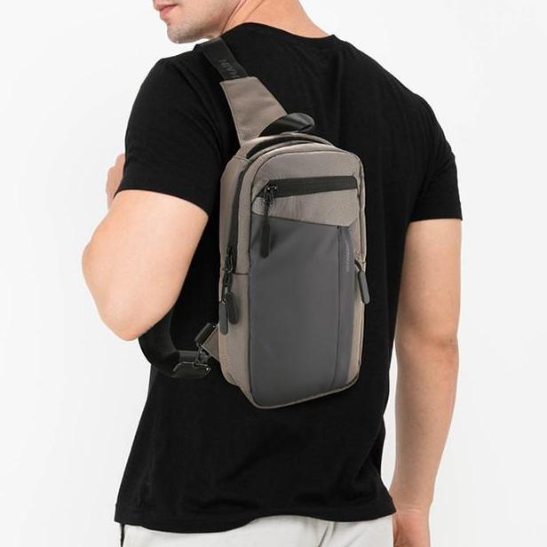 Sale Obermain Tas Pria James 4 Chest Bag Brown Obc143Ubr