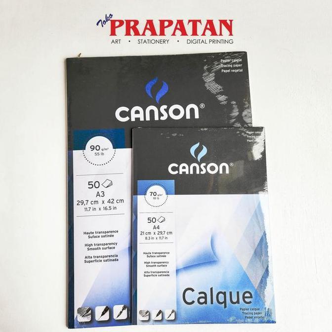 Canson Calque Pad Tracing Paper Satin Finish A4/A3 | Kalkir