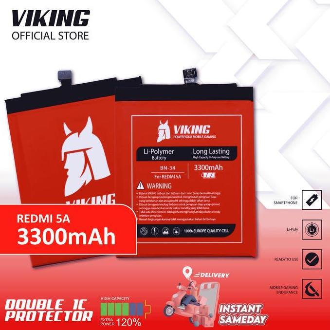 VIKING Baterai Redmi 5A BN34 Double Power