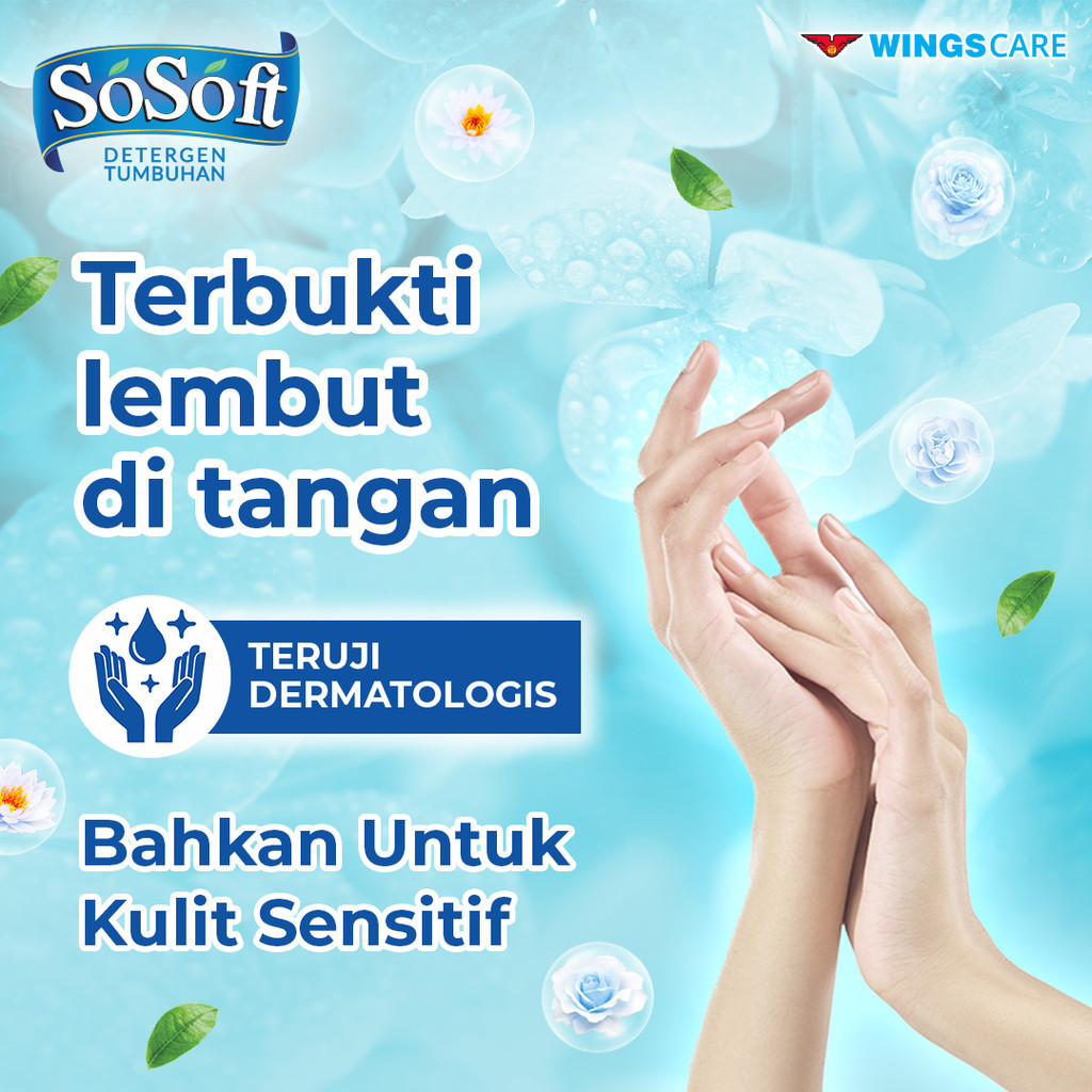 So Soft Deterjen Cair Rose & Waterlily Botol 700 ml x2 - Gambar 3