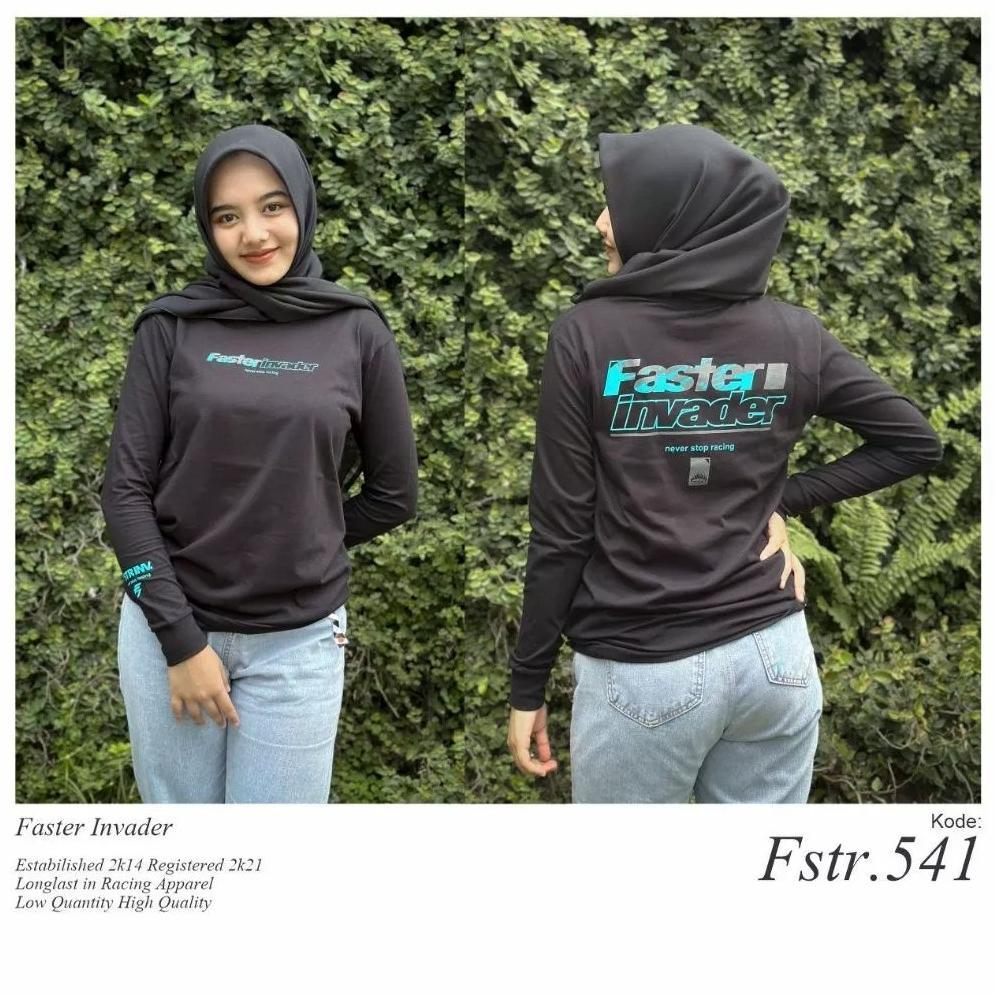 Free Ongkir Kaos Lengan Panjang Faster Invader Fstr 541