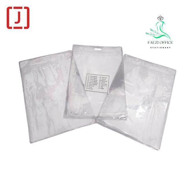 Plastik Id Card / Plastik Name Tag (Ukuran Kertas Yg Masuk 10,5 X 14) Belum Termasuk Tali