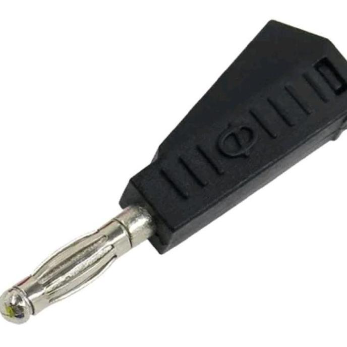 JACK BANANA BLACK 4MM CONNECTOR HITAM KONEKTOR BANANA 4 MM D'90