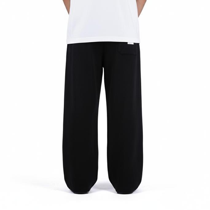 BELANJA SEKARANG VANTIVA Celana Sweatpants Loose Baggy Pants Fleece Black Vast Celana Santai Nyaman 