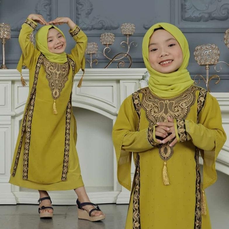 HOT GAMIS ABAYA ANAK IRANA BAHAN JERSEY KOREA
