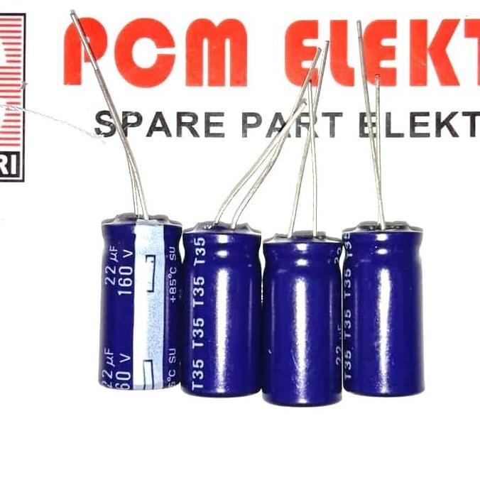 22 160 22UF 160V VOLT ELCO CAPACITOR PANASONIC MATSUSHITA ORIGINAL D'90