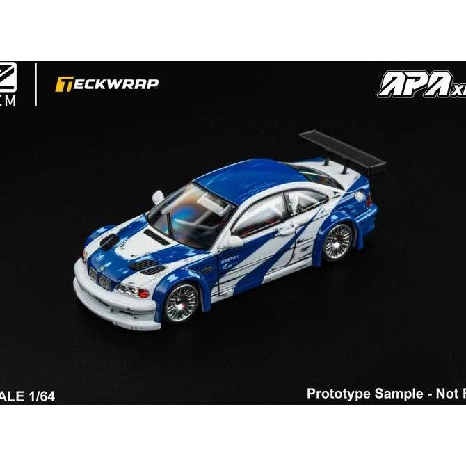 DCM TECKWRAP 1/64 BMW M3 GTR NEED FOR SPEED COMICS (FOSHAN LIMITED EDITION) APAXPO - DIECAST MOBIL M
