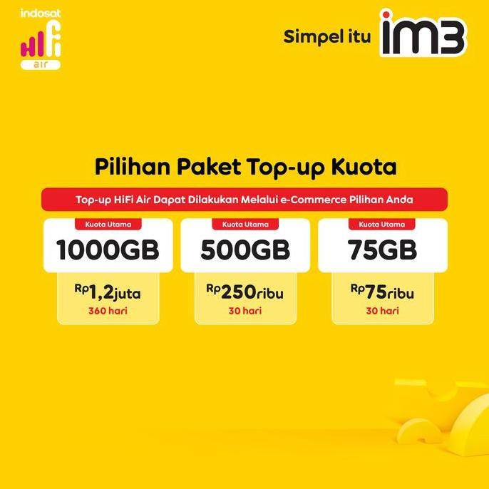 Collegare- Indosat Hifi Air  : Modem + Sim Card Im3