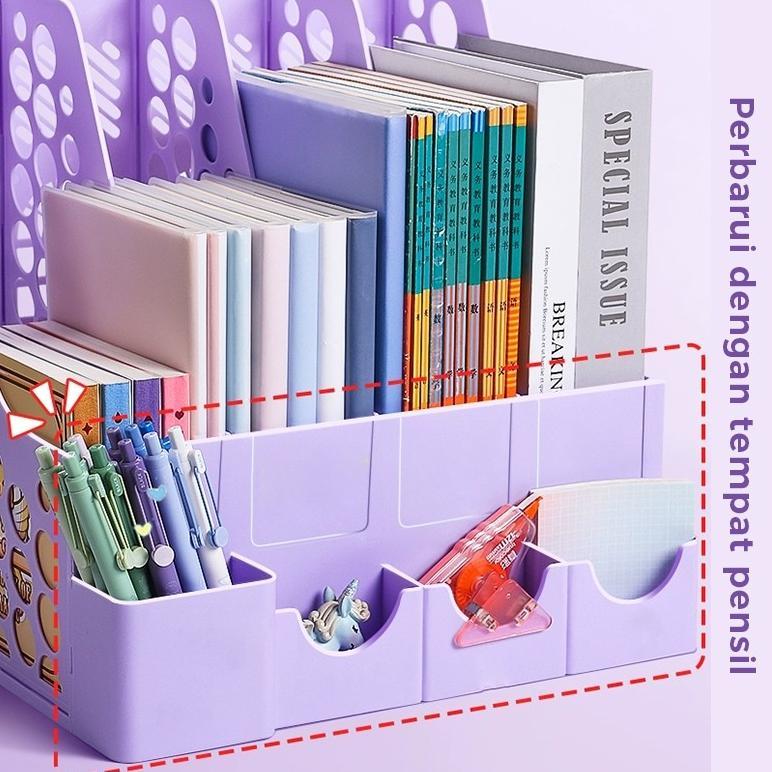 EXCLUSIVE FIVEVOO Rak Dokumen Kantor/ Tempat Penyimpanan/ Organizer Stationery & Dokumen/Rak Standin