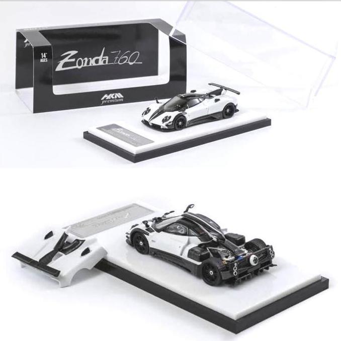 HKM PREMIUM 1/64 PAGANI ZONDA 760 BERLINETTA GLACIER WHITE 2014 - DIECAST MOBIL MAINAN MINIATUR AS21