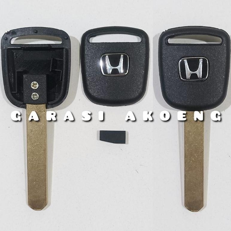 NEW Kunci Duplikat Honda Brio City Brv Crv Jazz Mobilio Chip Immobilizer Id46 Key Blank Cadangan [te