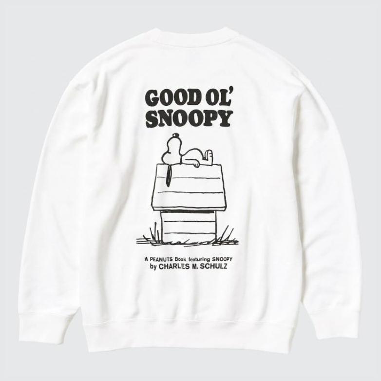 Diskon Crewneck Uniqlo Snoopy | Sweater Peanuts 01 White