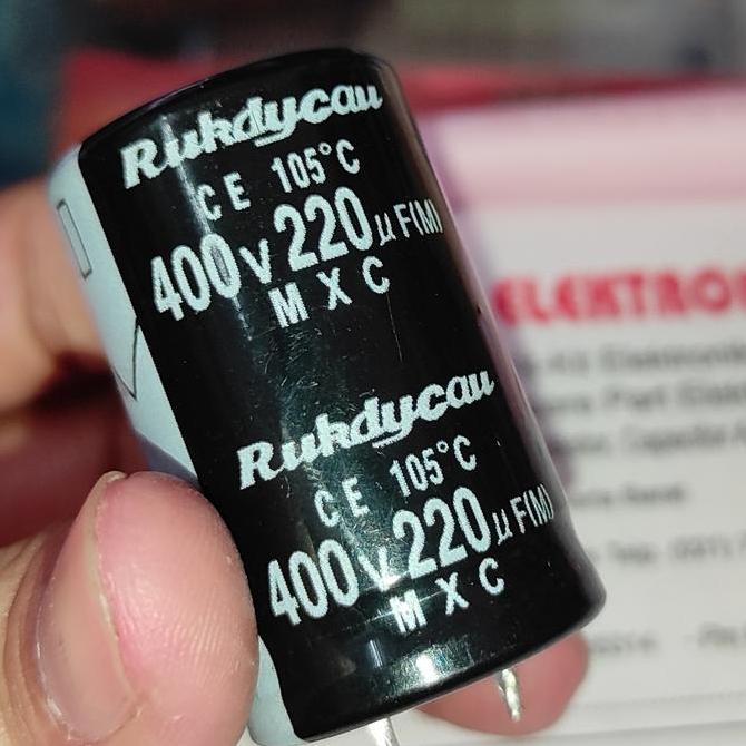 220UF 400V ELCO CAPACITOR 220 UF 400 V D'90