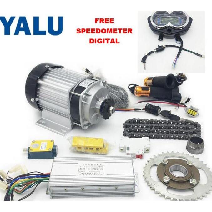Dinamo Listrik Bldc 1000W 48V Mesin Mobil Motorlistrik 1Kw Beban 800Kg