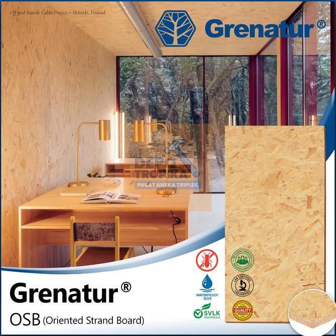 Grenatur - OSB (Oriented Strand Board) | Tren Bahan Arsitek Terbaru, 100% OSB Asli Skandinavia