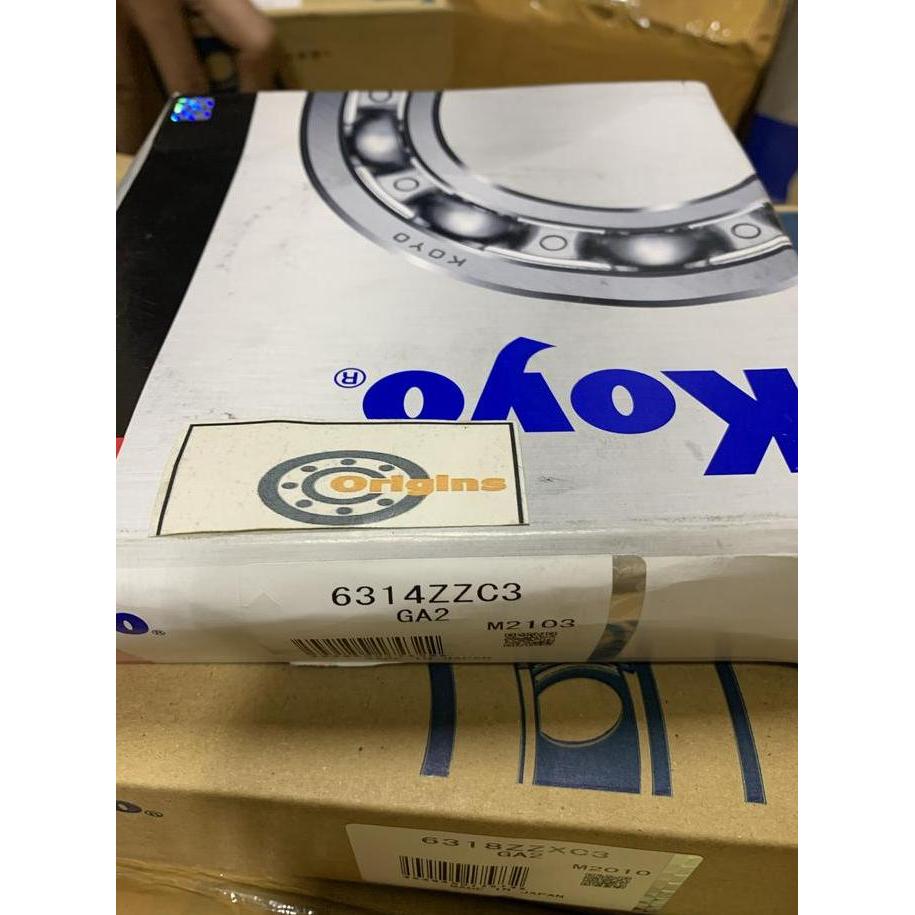 BEARING 6314 ZZ C3 KOYO JAPAN 6314ZZC3