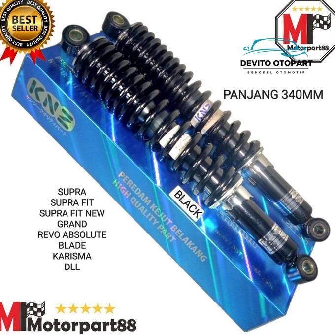 Shock Knz Sok Shokbreaker Belakang 340Mm Hitam Supra Karisma Supra X 125 Revo Abs Blade Dll Knz Spar