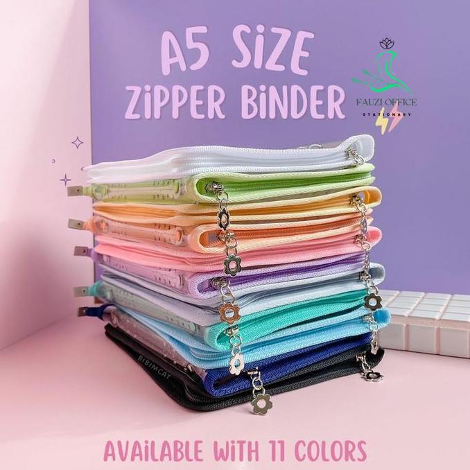 (A5 Size) Zipper Photocard Binder 6 Ring / Binder Album Pc Polaroid