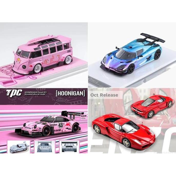 TPC 1/64 KEN BLOCK PORSCHE 911 SVRSR HOONIPIGASUS PINK #43 - FY FINCLASSICALLY 1/64 FERRARI ENZO ROS