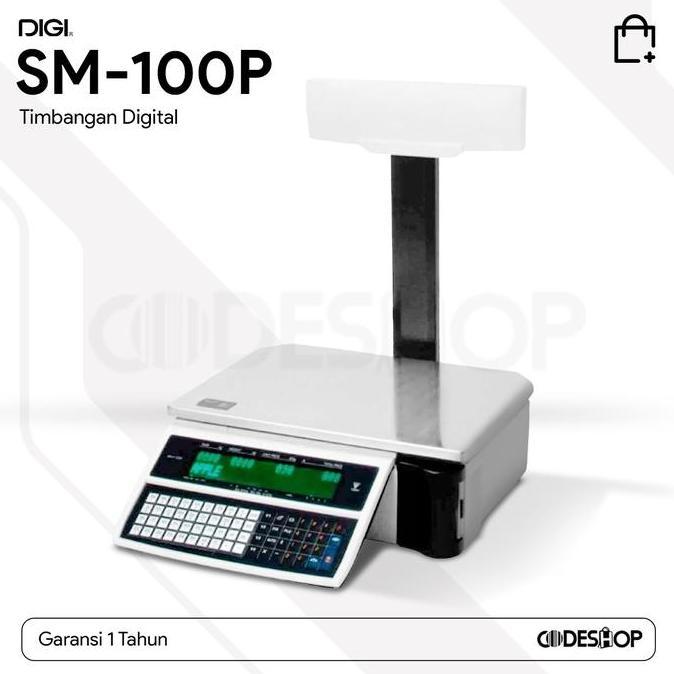 TIMBANGAN YANG BISA CETAK LABEL BARCODE - DIGI SM 100P - DIGI SM 100 P