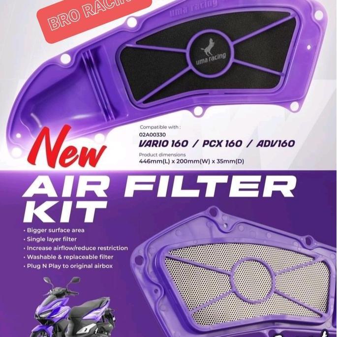 Filter udara uma racing vario 160 pcx 160 adv 160 - orinal
