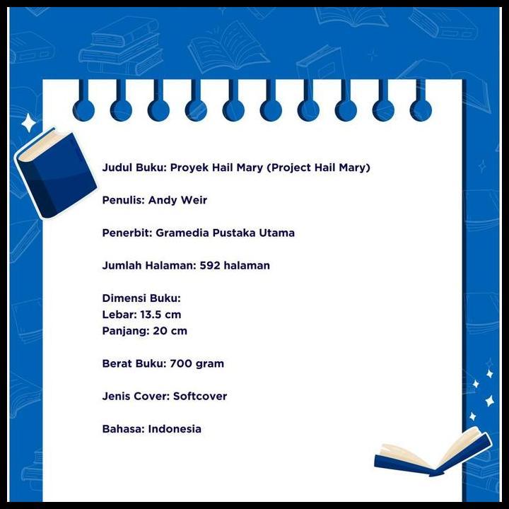 Terbaru Proyek Hail Mary (Project Hail Mary) (Andy Weir)