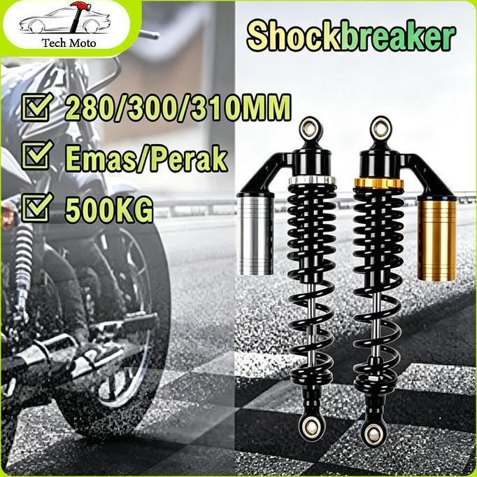 Shockbreaker Tabung Atas 280Mm/300Mm/310Mm Shock Breaker Motor Hidrolik Kenyamanan Peredam Kejut Peg