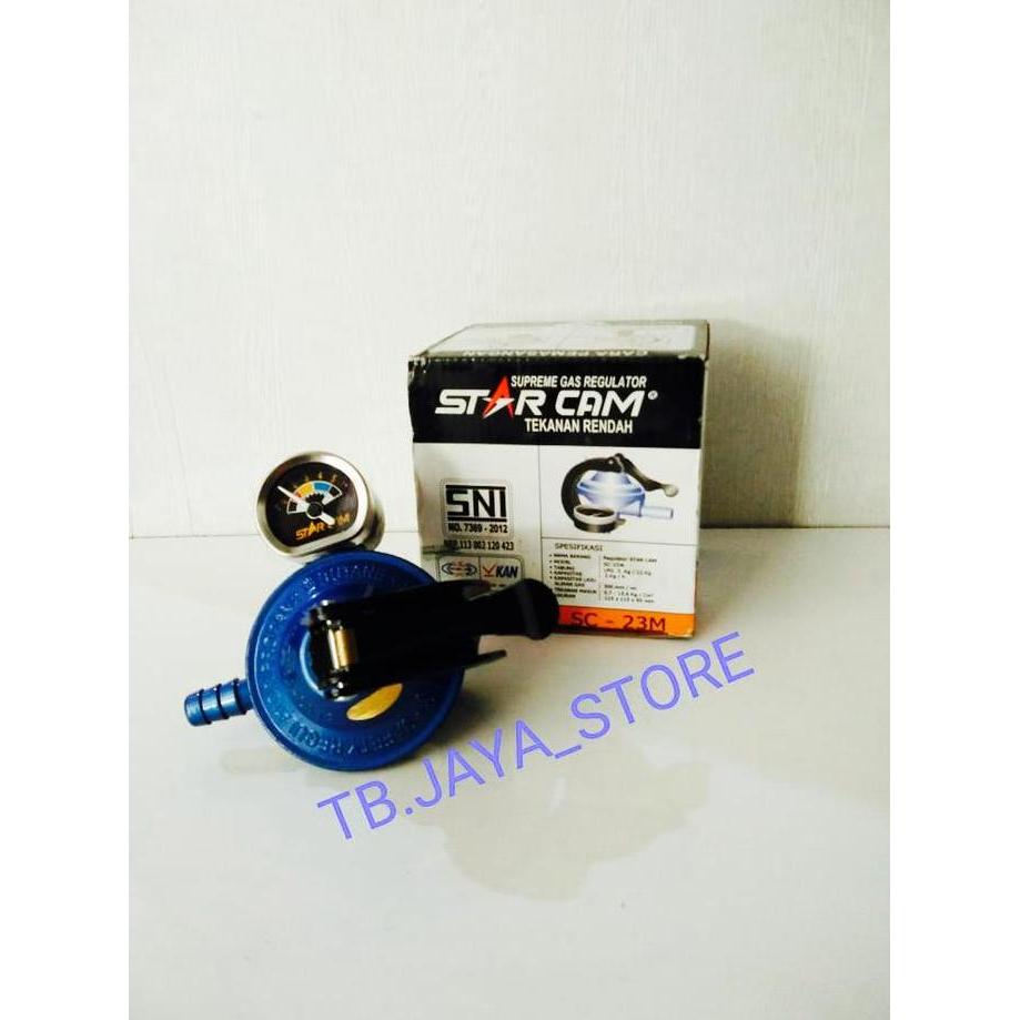 KEPALA GAS REGULATOR GAS LPG STARCAM + METER