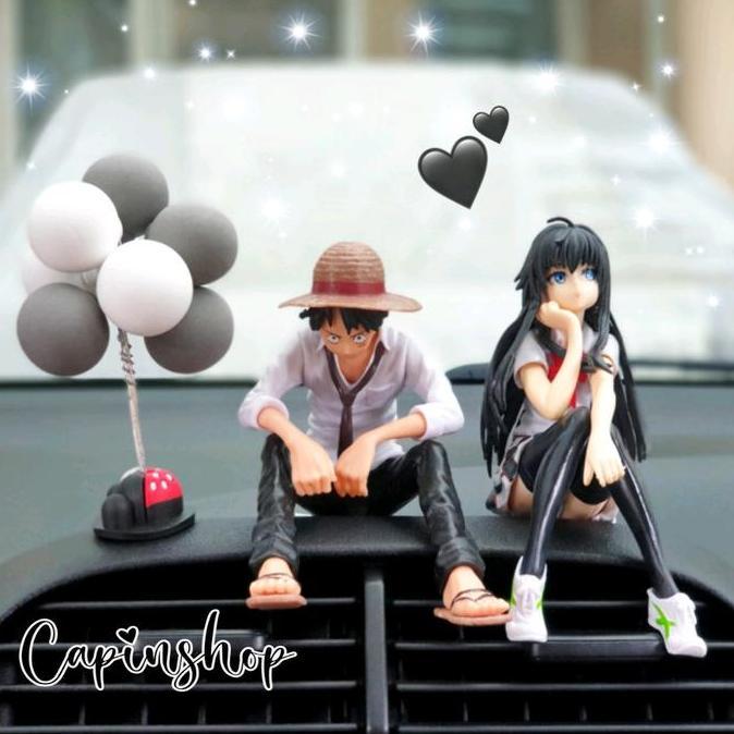 PAJANGAN FIGURE //Boneka Dekorasi Dashboard Dekorasi Mobil Model Anime Luffy Yukino