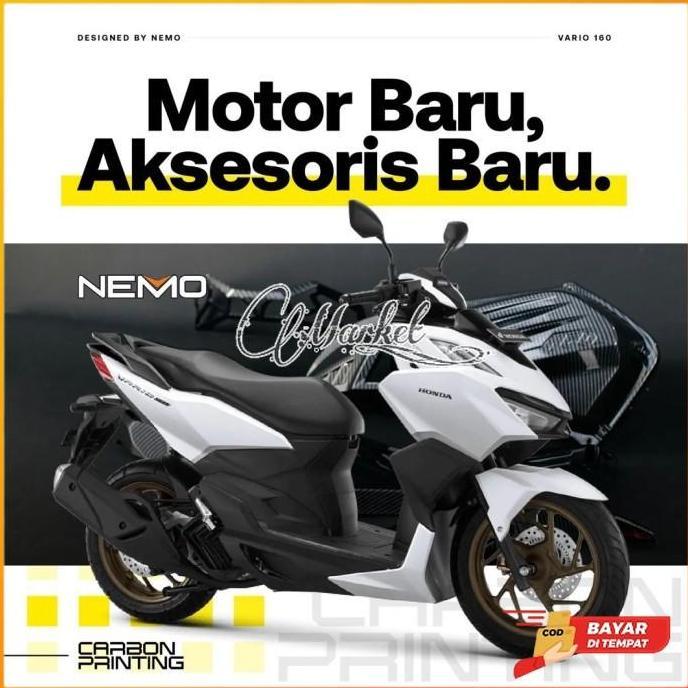paket aksesoris vario 160 cover kenalpot filter radiator stop sen