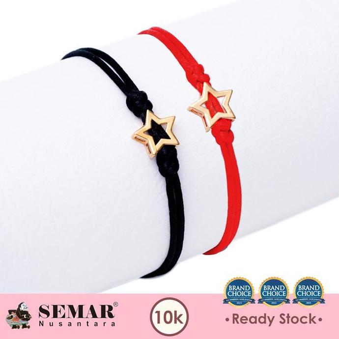 tekar_shop - gelang emas kids tali star gold 10k semar nusantara