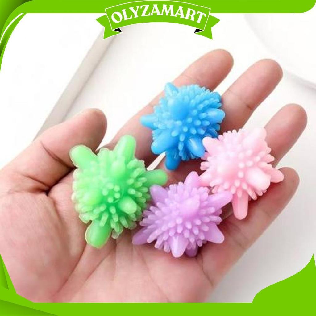 Magic Laundry Ball Bola Karet Mesin Cuci anti Kusut Dryer Pengering Baju Anti Kusut Bola Silikon Aja