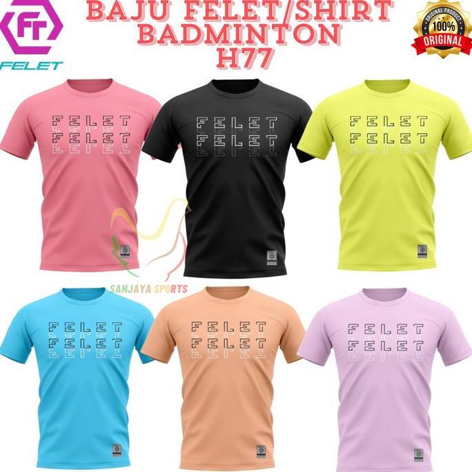 Baju Felet/Rn Jersey H77 Badminton Shirt Badminton Original