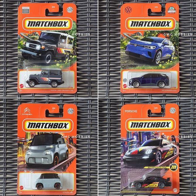 930F MATCHBOX TOYOTA LAND CRUISER FJ40 CITROEN AMI VOLKSWAGEN EV 4 VW PORSCHE 911 GT3 SUPER CHASE DI