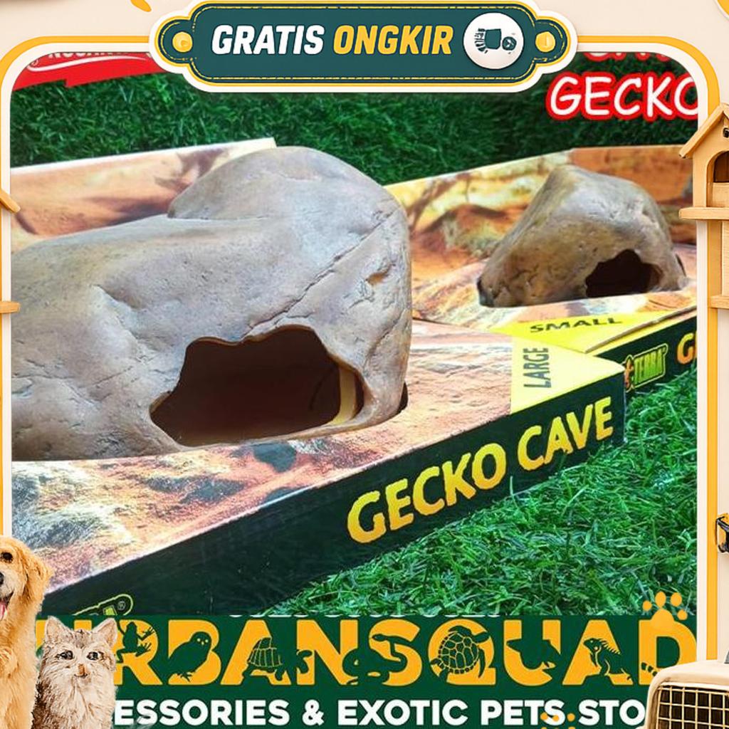 Exoterra Gecko Cave Hiding Cave Gecko Kadal Panana Croc Skink