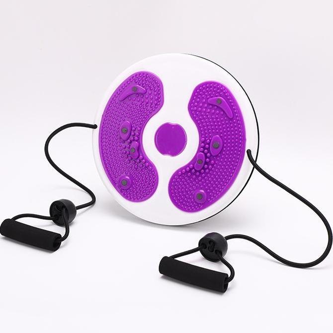 Magnetic Trimmer Jogging Body Plate Dilengkapi Tali Waist Twisting Alat Putar Pinggang Ap Abs Plasti