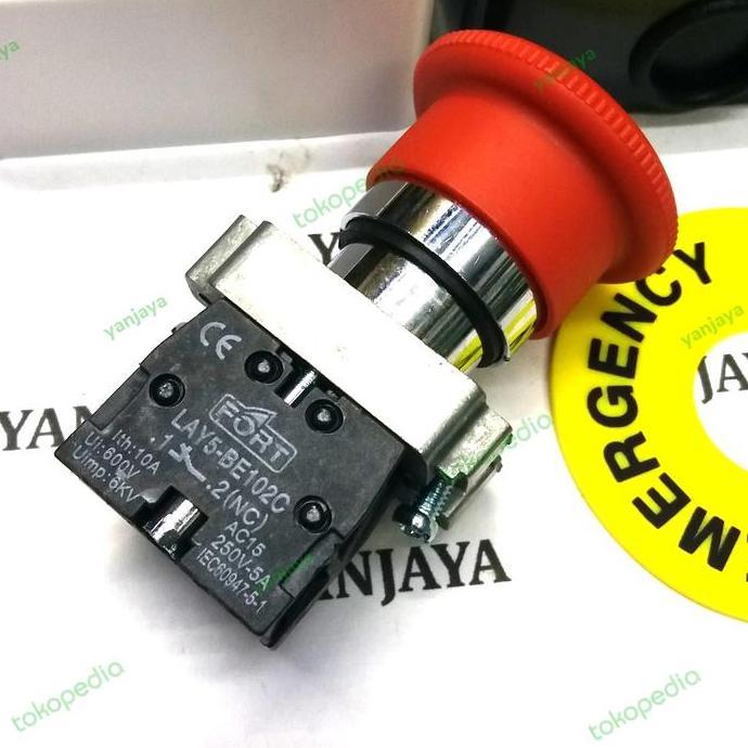 Whyyuo- Emergency Push Button + Box/Emergency Stop Push Button Set