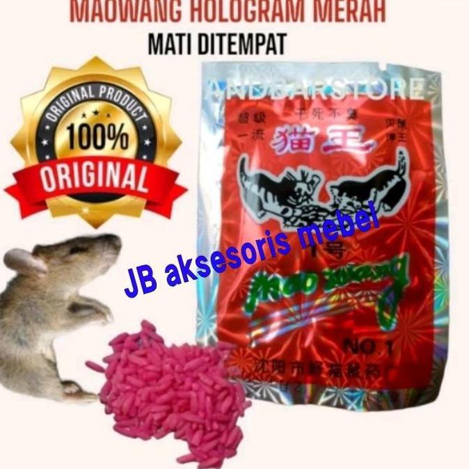 Asli Ori,, Racun Tikus Beras Merah Mao Wang / Racun Tikus Cepat Mati Kering Maowang