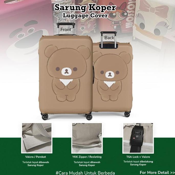 Rilakkuma 005 - Sarung Koper / Pelindung Koper / Desain Sarung Koper Unik