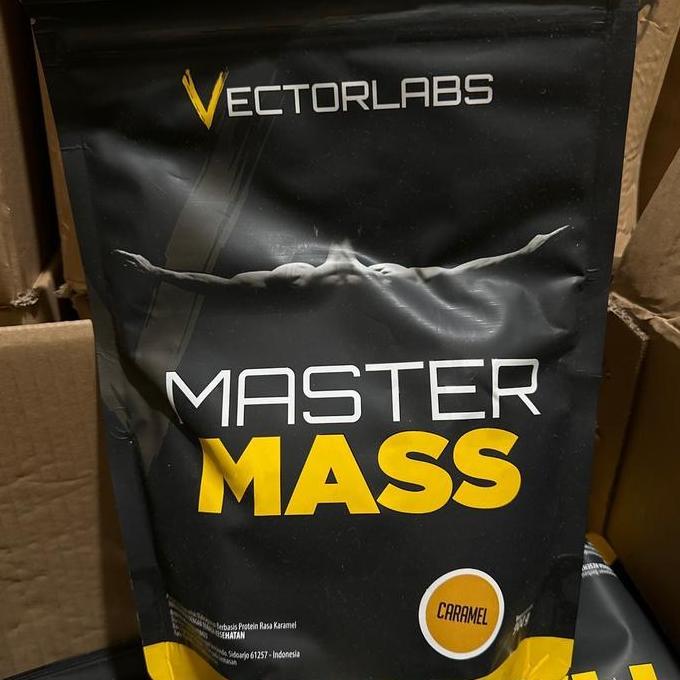 Vectorlabs Master Mass 900 Gram Caramel Susu Gainer Fitness Suplement Otot Muscle