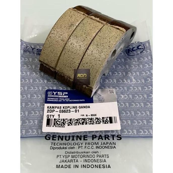 Fcc Kampas Ganda Kopling Nmax 2Dp Original Fcc E6623-01 Genuine Parts Made In Indonesia