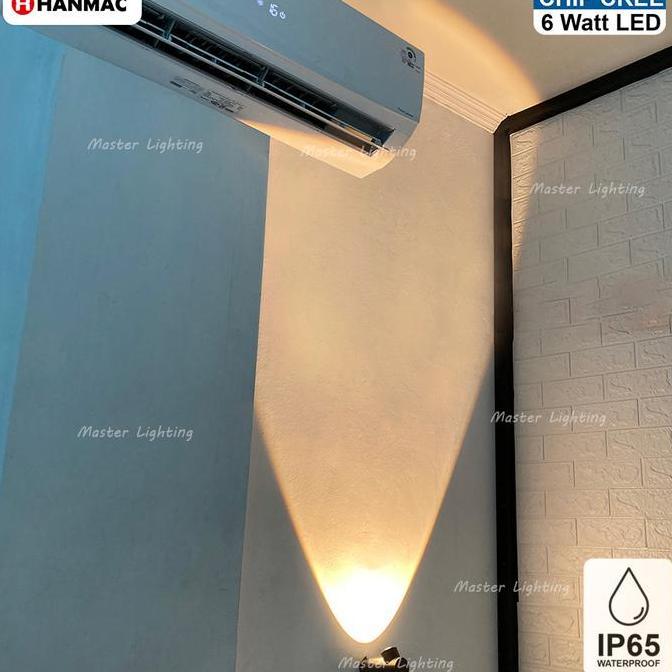 H257 Lampu dinding led 6w taman pilar sorot waterproof outdoor