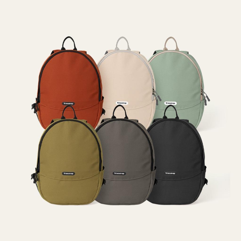 Twostrap - Mini Smolly Monotone - Tas Ransel Wanita Laptop 12 Inch