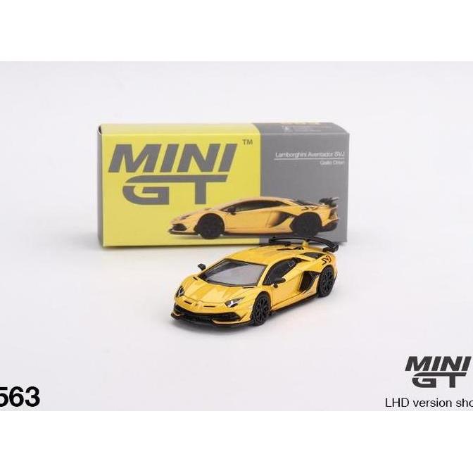 MINIGT 563 LAMBORGHINI AVENTADOR SVJ GIALLO ORION MINI GT MGT DIECAST AS2123
