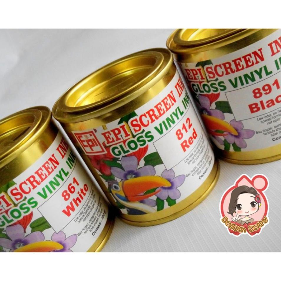 Cat Tinta Pvc / Vinyl Epi Screen Ink ( Solvent Base) - Sablon/Dikuas 200 Gr