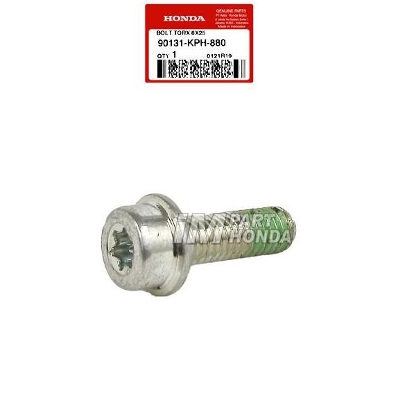 90131-KPH-880 BAUT L BINTANG BOLT TORX 8X25 BAUT BRACKET DUDUKAN KALIPER HONDA BEBEK MATIC SPORT JKT