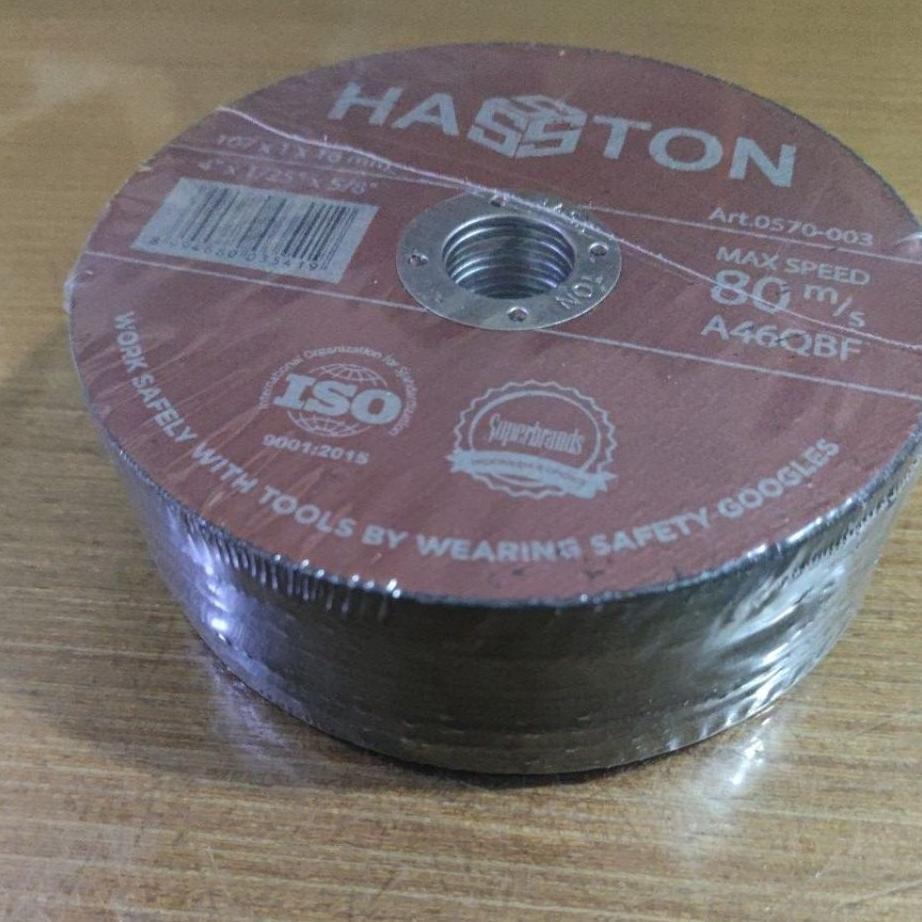 Mata Gerinda Potong Hasston 4" Satu Pak Isi 25Pc