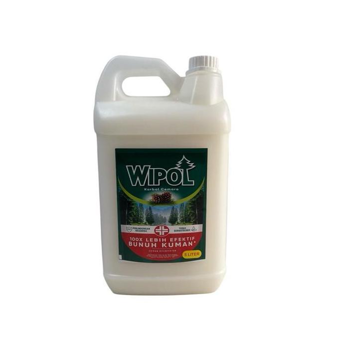 PROMO Pembersih Lantai Wipol Professional Disinfektan Bkc 5L Jerigen / Wipol Karbol Wangi Cemara 5 L